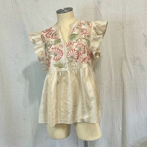 Entro M Embroidered Top